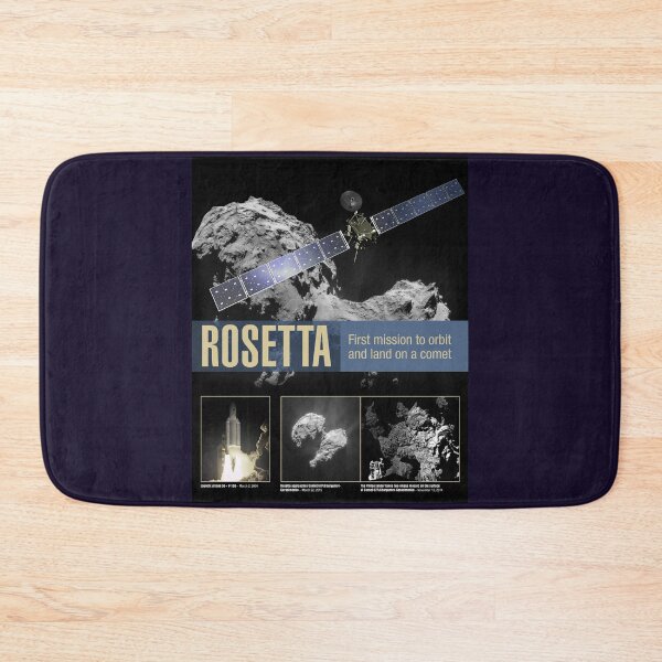 Item preview, Rosetta mission overview poster designed and sold by SolidEarthArt.