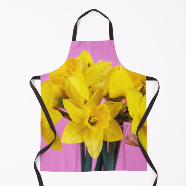 Item preview, Daffodil bouquet against a pink background designed and sold by Sonja Martin Photography.