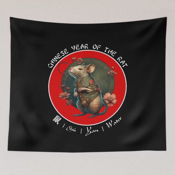 Item preview, Colourful Chinese Year Of The Rat Design designed and sold by SparkleBrush.
