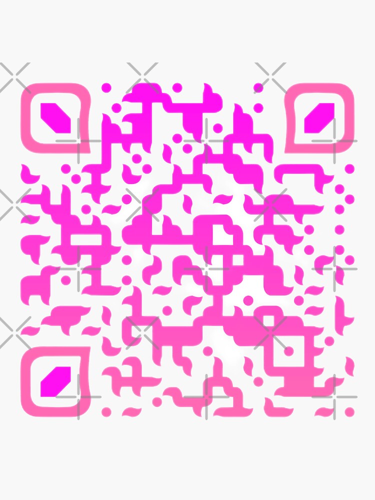 Barbie Girl QR Code Vinyl Sticker Decal