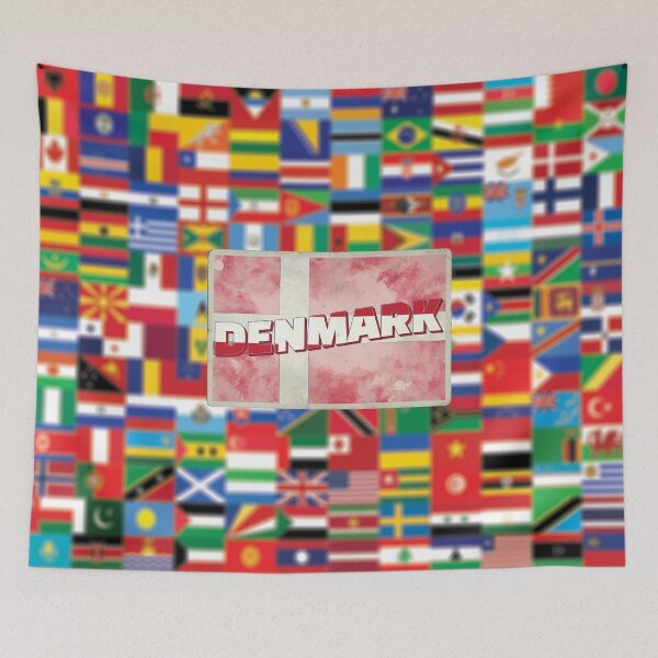 Item preview, Denmark Vintage style retro souvenir designed and sold by DeveloperProp0.