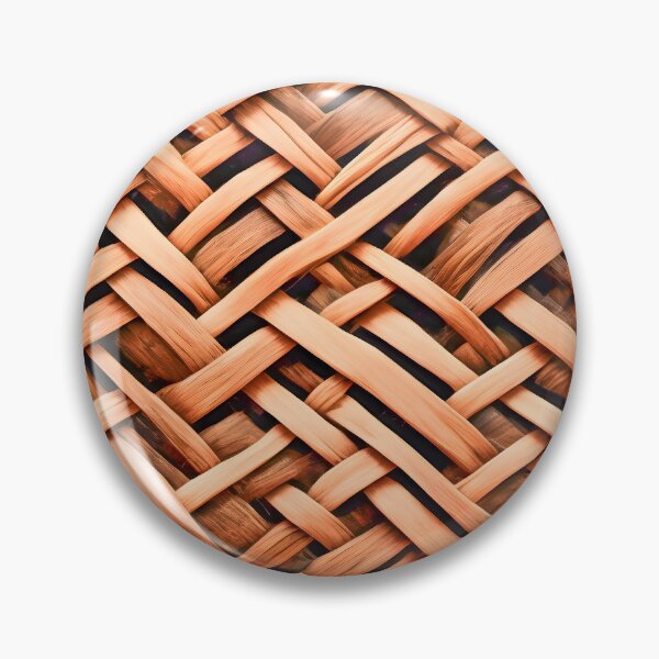 Item preview, Woven wooden material craft pattern in natural colors designed and sold by Rostislav Bouda.