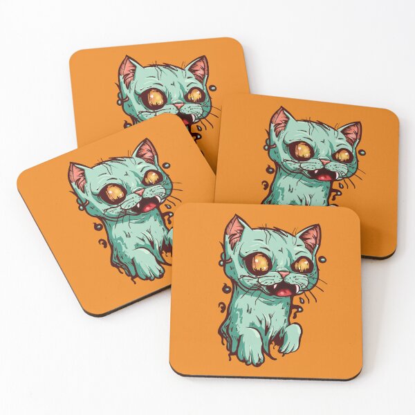 Item preview, Zombie Cat designed and sold by KilkennyCat Art.