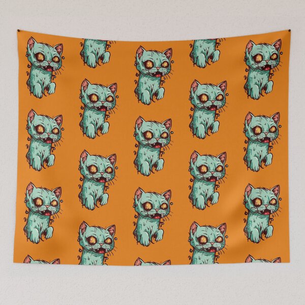 Item preview, Zombie Cat designed and sold by KilkennyCat Art.