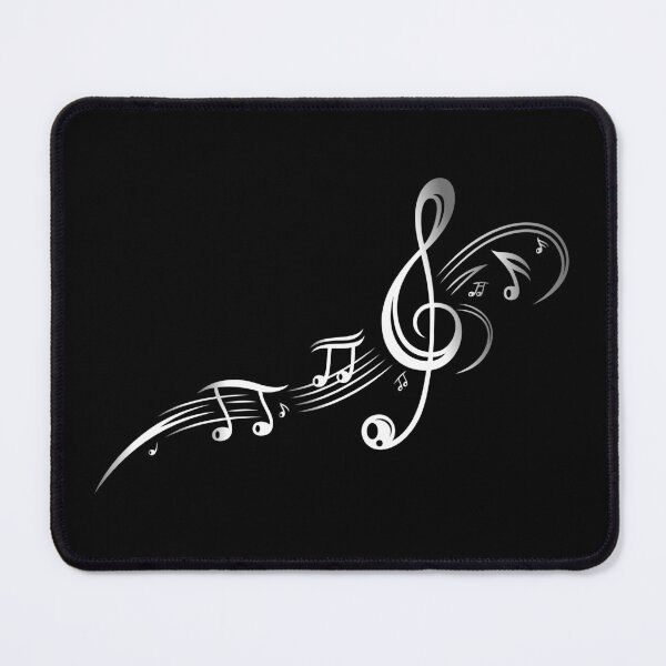 Item preview, Clef with music notes, modern Tribal Tattoo Style.  designed and sold by Christine Krahl.