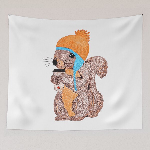 Item preview, The Rare Toque-Wearing Coffee-Drinking Canadian Squirrel 	 	 designed and sold by nnaxplsghsd85.