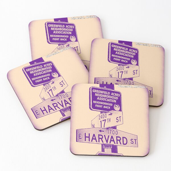 Item preview, North 17th Street & East Harvard Street, Phoenix, Arizona designed and sold by The Street Sign Store.