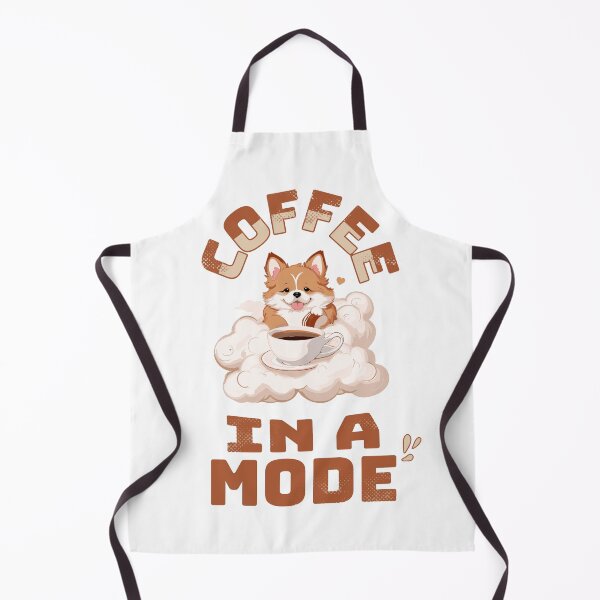 Item preview, a dog sitting on a cloud with a cup of coffee, coffee in a mode designed and sold by wachasoul.