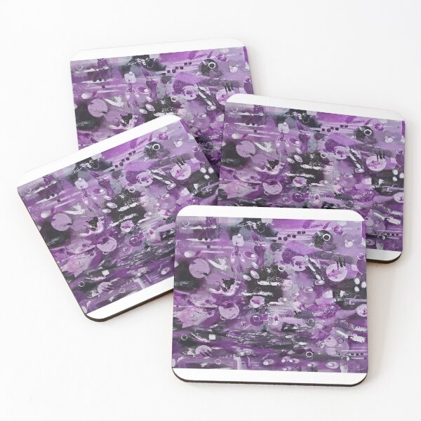 Item preview, Purple and Black Abstract designed and sold by Donna Werling Art.