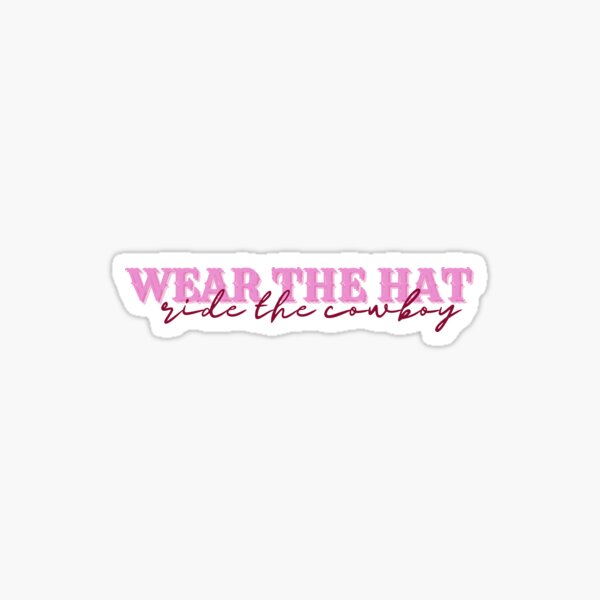 Item preview, wear the hat, ride the cowboy pink designed and sold by paperbackportus.