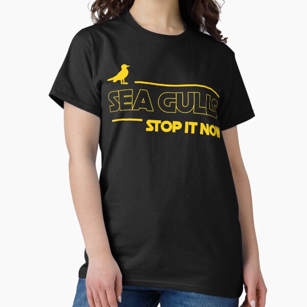 Item preview, Seagulls Stop it Now Shirt designed and sold by MahaloDesigns.