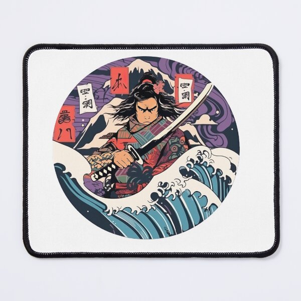 Item preview, samurai designed and sold by InkCreato.