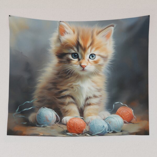 Item preview, Cute Ginger Kitten designed and sold by Red Witch Art.
