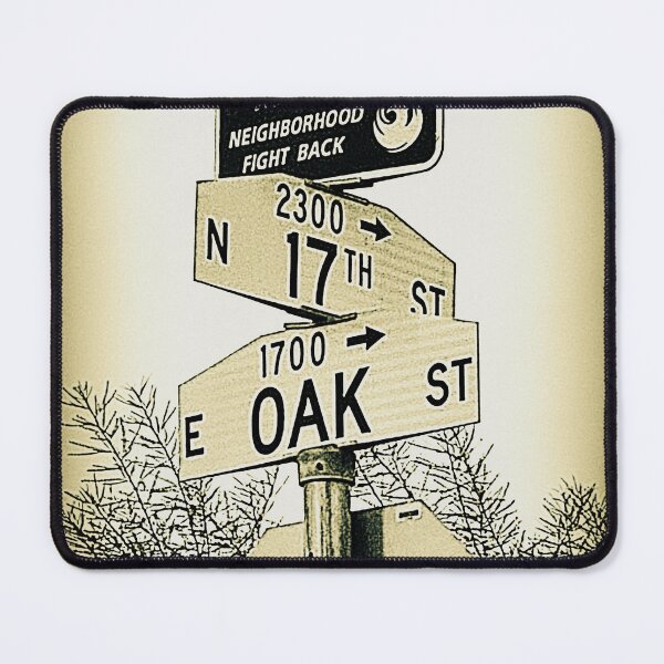 Item preview, North 17th Street & East Oak Street, Phoenix, Arizona designed and sold by The Street Sign Store.