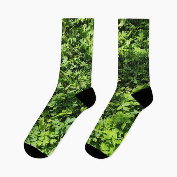 Item preview, Green summer grass and plant patch in a shady spot designed and sold by tshuki.