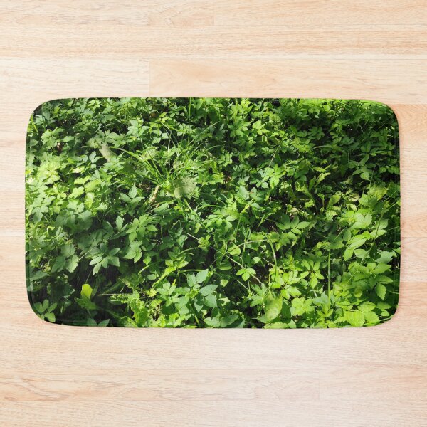 Item preview, Green summer grass and plant patch in a shady spot designed and sold by tshuki.