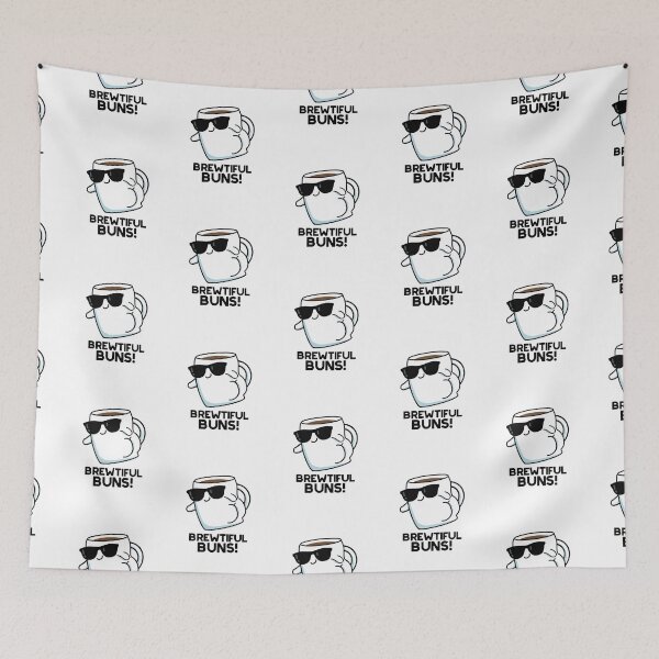 Item preview, Brewtiful Buns Funny Coffee Puns  designed and sold by punnybone.