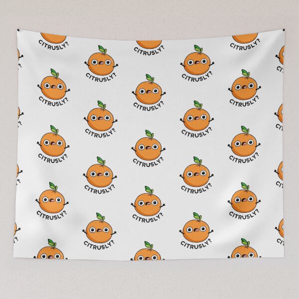 Item preview, Citrusly Orange Funny Fruit Puns  designed and sold by punnybone.