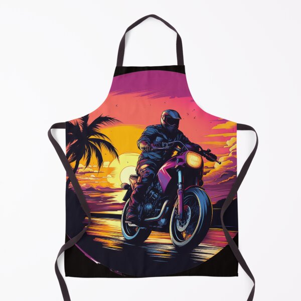 Item preview, Vintage Synthwave Sunset Biker designed and sold by HouseOfLyons.
