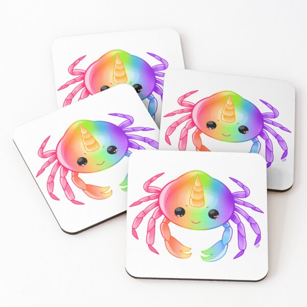 Item preview, Unicorn rainbow crab designed and sold by Unefandedessin.