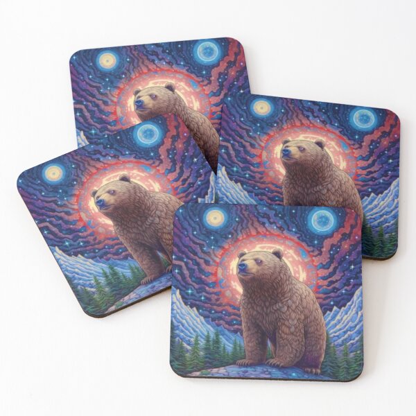 Item preview, Magical Mystical Celestial Bear designed and sold by Myra365Art.