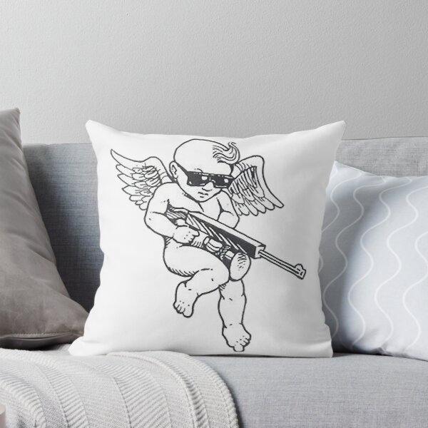 Item preview, Angel With Weapon Fitted V-Neck designed and sold by HellenGandy.