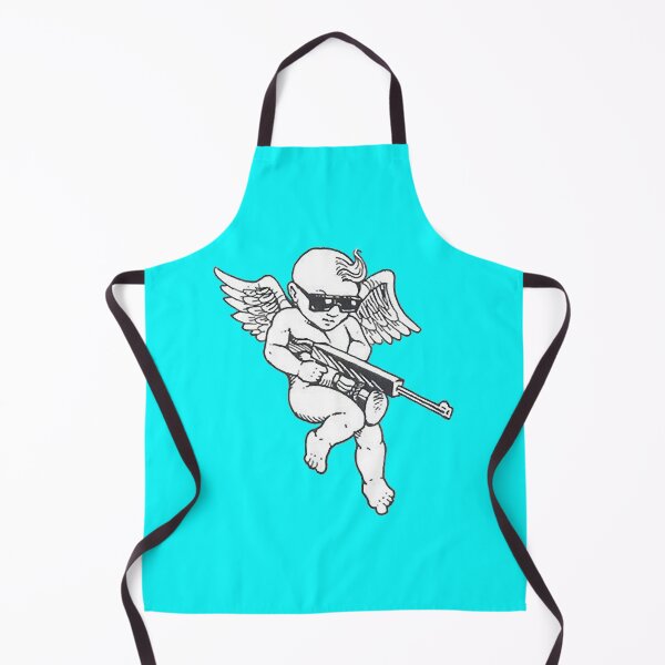 Item preview, Angel With Weapon Fitted V-Neck designed and sold by HellenGandy.