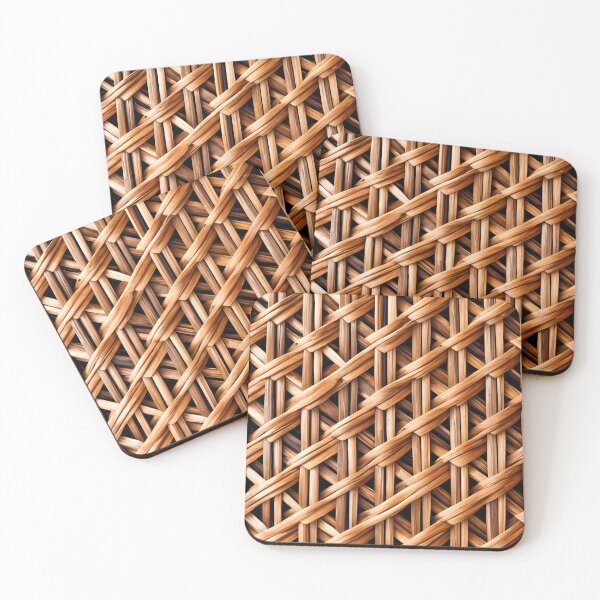 Item preview, Woven flat wooden material craft pattern in natural colors designed and sold by Rostislav Bouda.