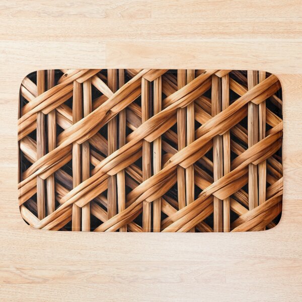 Item preview, Woven flat wooden material craft pattern in natural colors designed and sold by Rostislav Bouda.