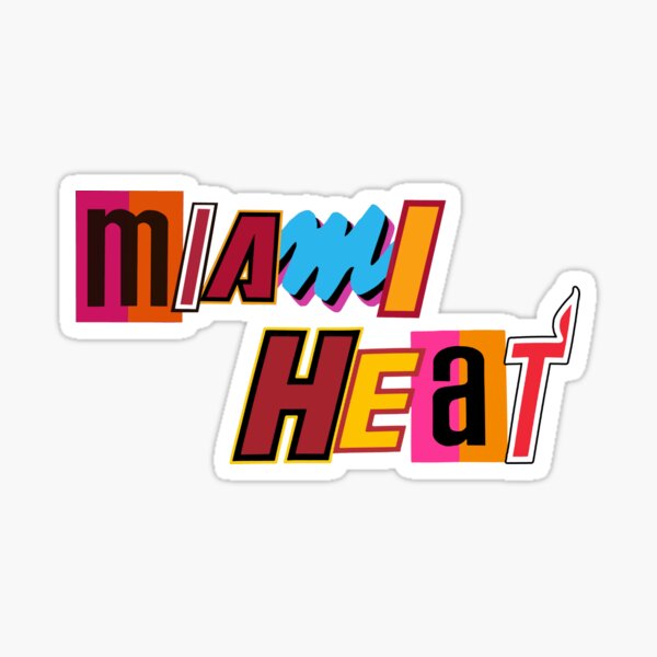 Miami Heat Vice Sticker Basketball Decals NBA City Edition 