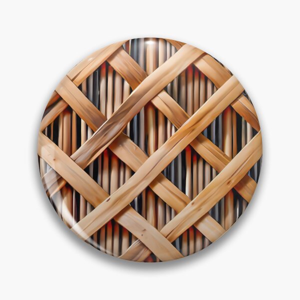 Item preview, Woven flat wooden material craft pattern handmade basket designed and sold by Rostislav Bouda.