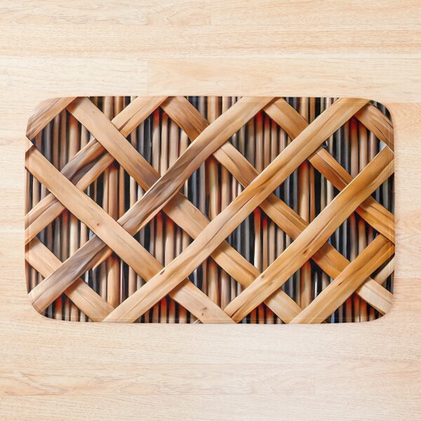 Item preview, Woven flat wooden material craft pattern handmade basket designed and sold by Rostislav Bouda.