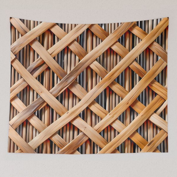 Item preview, Woven flat wooden material craft pattern handmade basket designed and sold by Rostislav Bouda.