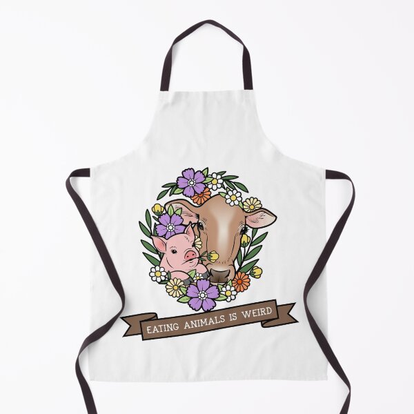 Item preview, Eating Animals Is Weird Pig and Cow Flowers designed and sold by TastyTees-Store.