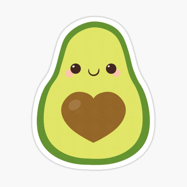 Guacamole the Avocado Cow Nugget - Cute Kawaii Vinyl Sticker | Laptop  Sticker | Water bottle Sticker | Waterproof Sticker Decal | Gift