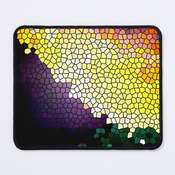 Item preview, Stained Glass Mountain and Colorful Stained Glass Mosaic Sky Coastal Style Abstract 3 of 8 designed and sold by Beachy.