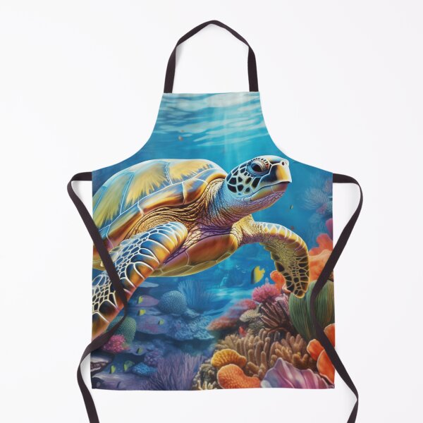 Item preview,  Vibrant color sea turtle digital print in a variety of mediums designed and sold by dcrc.