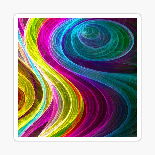 Lovely Pink Swirl Sticker