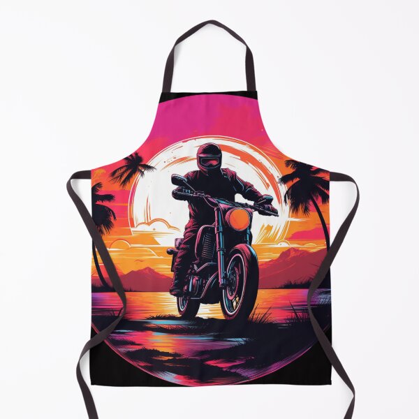Item preview, Vintage Synthwave Sunset Biker designed and sold by HouseOfLyons.