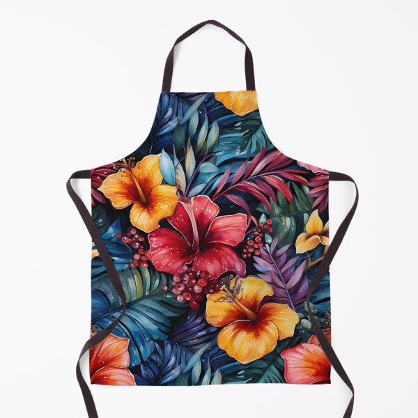 Item preview, Hibiscus Serenade: Tropical Leaves Seamless Pattern Delight designed and sold by Moo7shop.