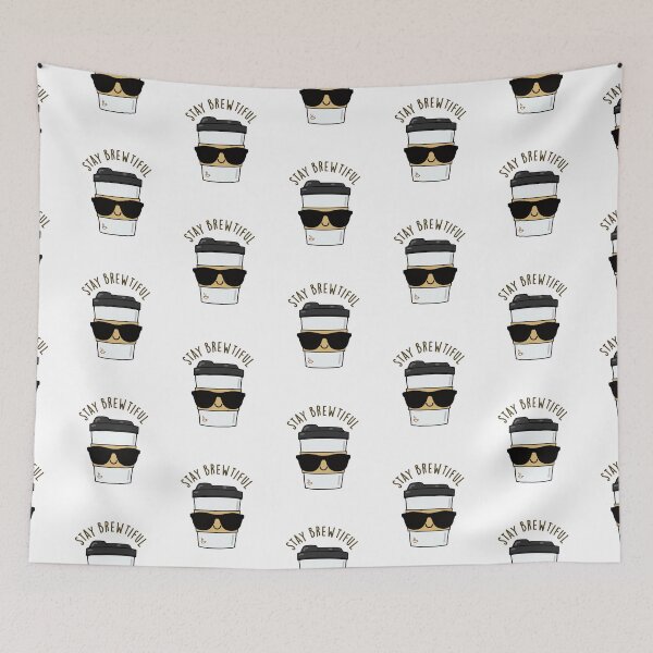 Item preview, Stay Brewtiful Funny Coffee Puns  designed and sold by punnybone.
