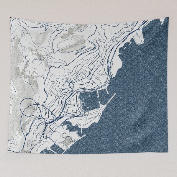Item preview, Monaco City Map - Coastal designed and sold by deMAP.
