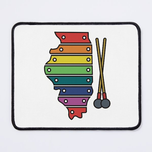 Item preview, Rainbow Xylophone Illinois  designed and sold by Katherine Reardon.