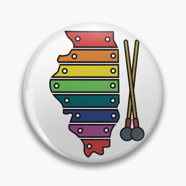 Artikelvorschau, Regenbogen-Xylophon Illinois entworfen und verkauft von Katherine Reardon.