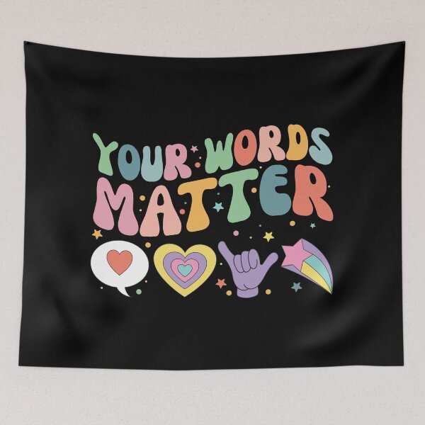 Item preview, Your Words Matter Shirt AAC SPED Teacher Inclusion Tshirt Neurodiversity Bcba Slp OT Teachers Gift Language Special Education Words Matter back to school gifts for teachers designed and sold by SouQ-Art.