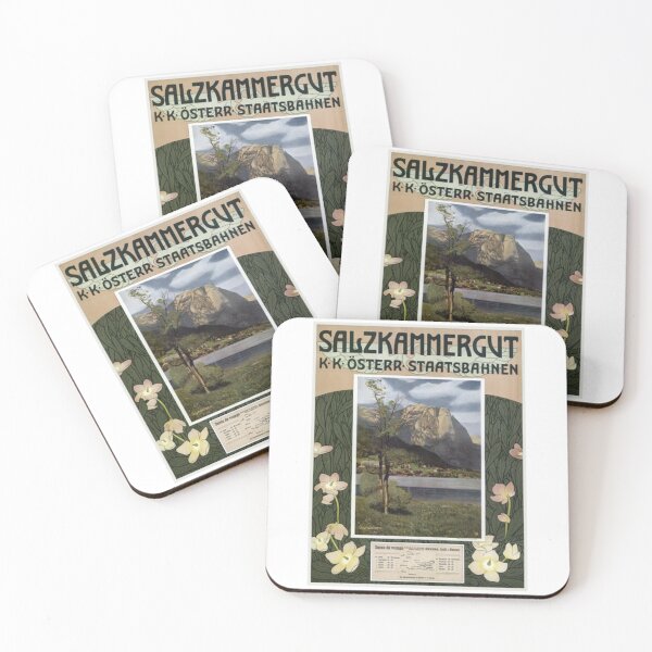 Item preview, Salzkammergut Austria Vintage Poster 1910 designed and sold by KristyGislason.