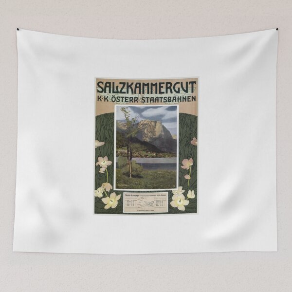 Item preview, Salzkammergut Austria Vintage Poster 1910 designed and sold by KristyGislason.