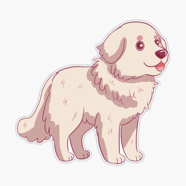 Emotional Support Coworker Great Pyrenees Dog Sticker – My Store