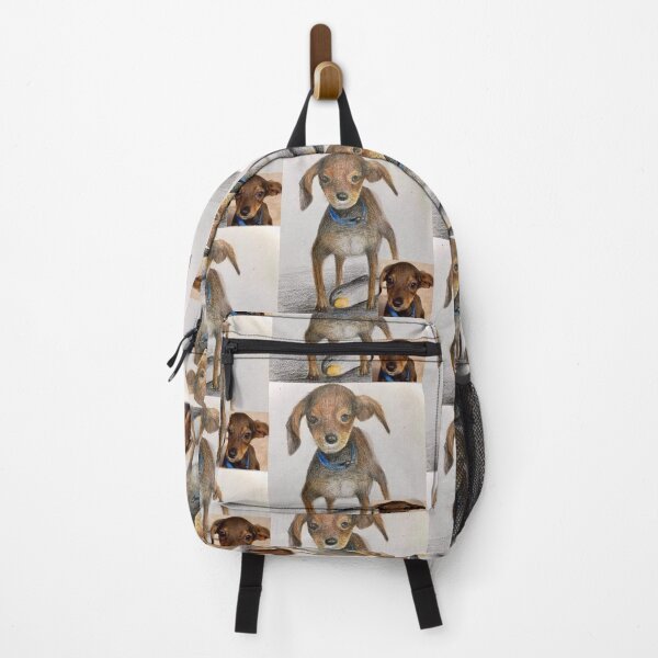 Item preview, dog and small fish designed and sold by Anchalee Montag.
