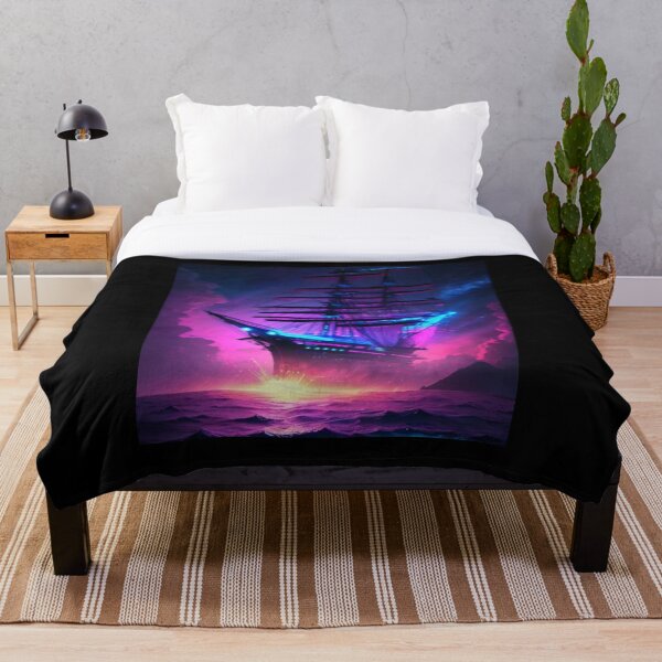 Aperçu de l'œuvre Mystérieux voyage nocturne sur un bateau créée et vendue par FashCode.